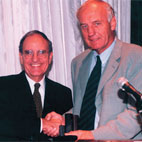 David Andrews SC TD Minister for Foreign Affairs with Senator George Mitchell